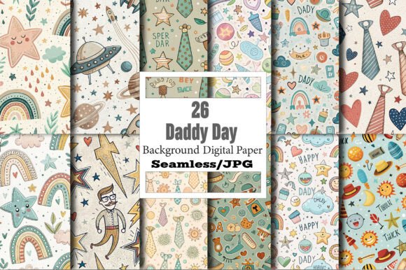 Daddy Day Seamless Patterns: Infinite Creative Potential