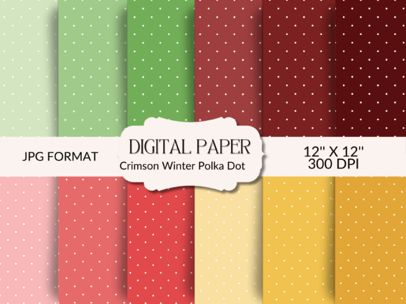Embracing the Season: Why 12 Crimson Winter Polka Dot Patterns Are Essential for Your Creative Projects