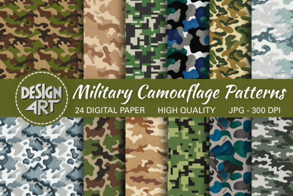 Evaluating Seamless Military Camouflage Patterns for Professional and Personal Design Projects