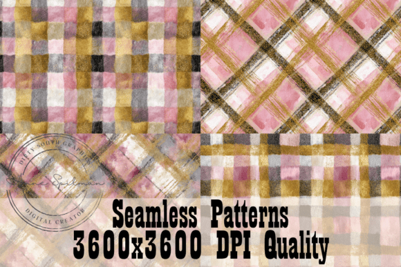 Funky Plaid Seamless Patterns