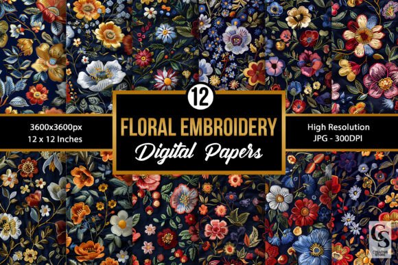 The Art of Digital Embroidery: Elevating Creativity with Seamless Flower Patterns