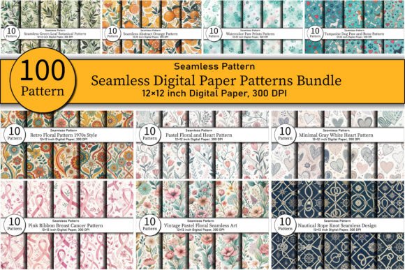 Unlocking Creative Potential with 100 Seamless Digital Paper Patterns
